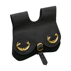 Leather Medieval Kidney  Pouch