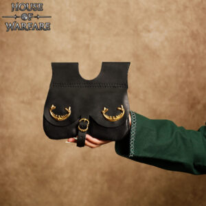 Leather Medieval Kidney  Pouch
