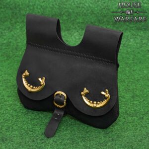 Leather Medieval Kidney  Pouch