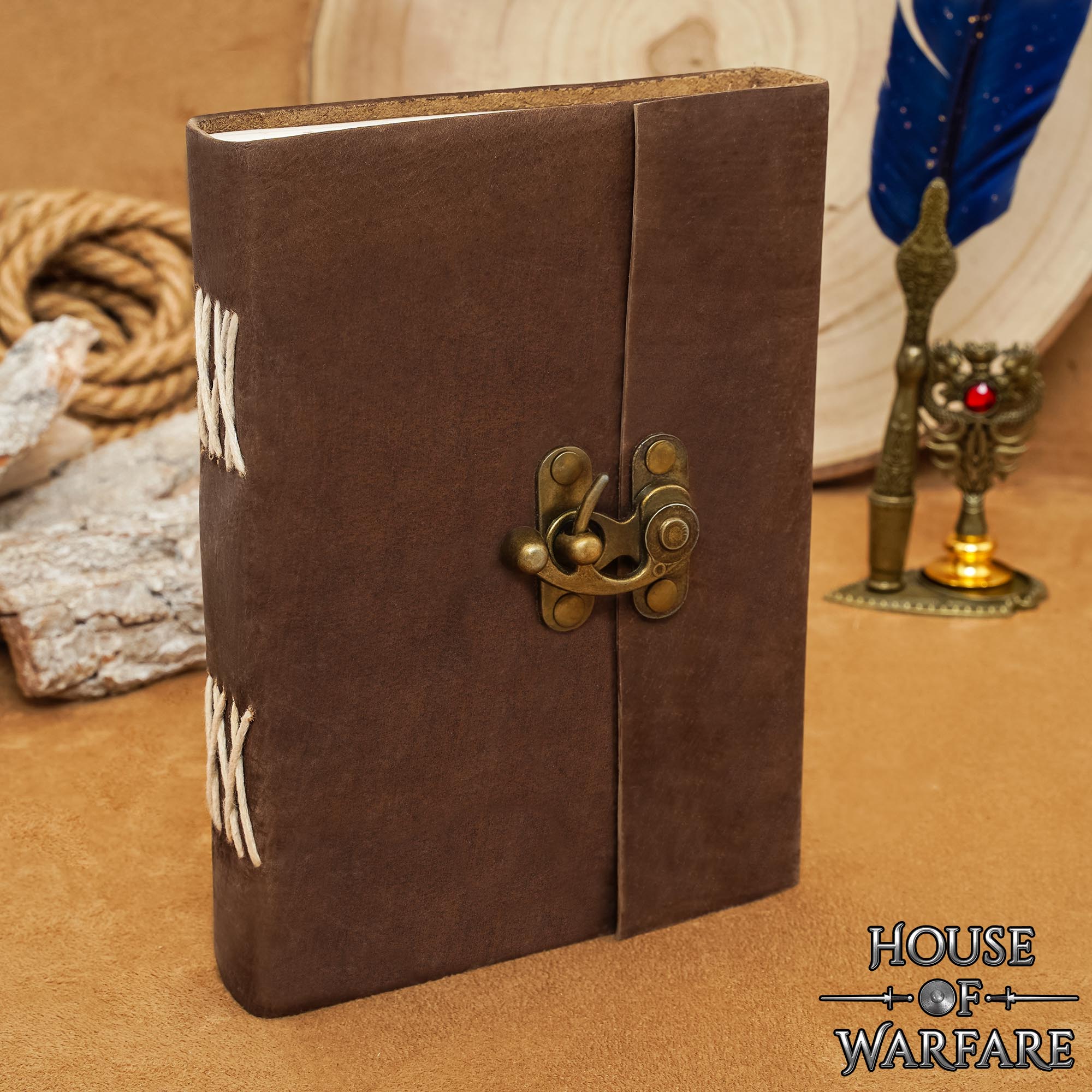 700806_8 Medieval Leather Diary with Lock