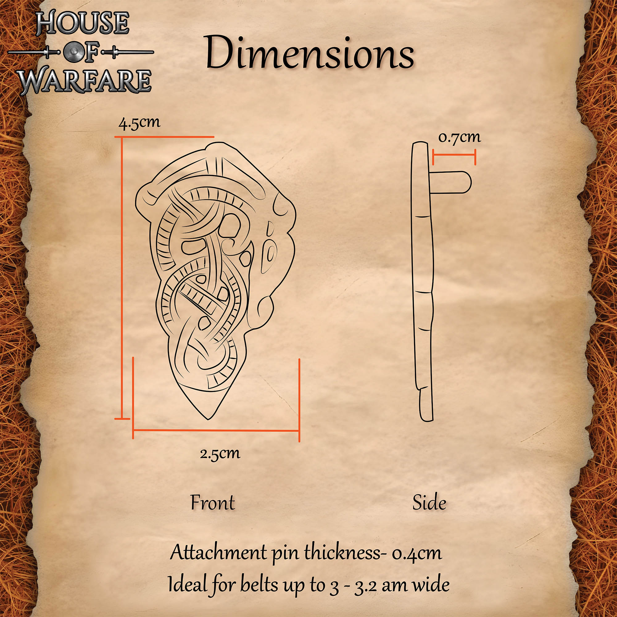 Viking Haithabu Belt End