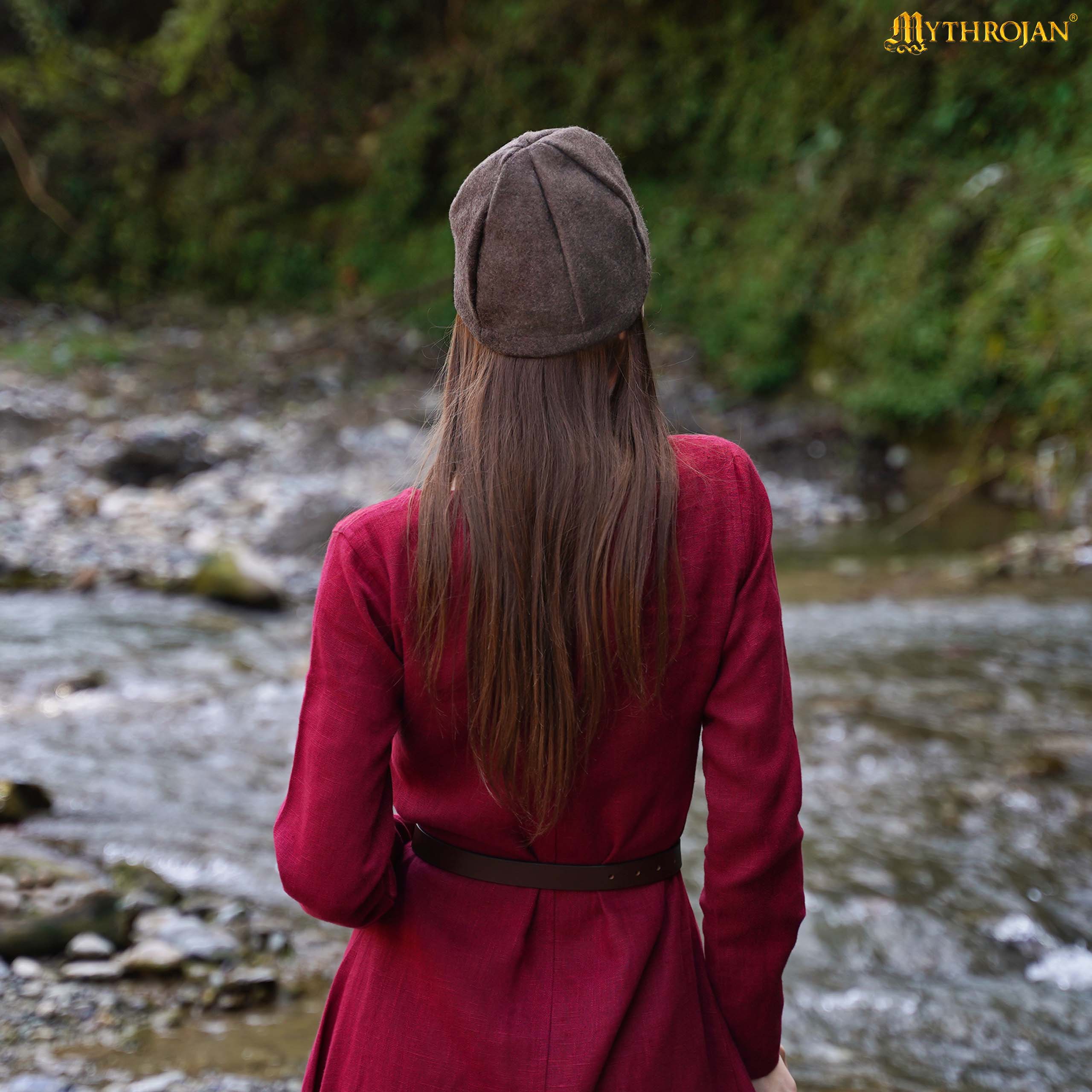 Birka Viking Wool Cap Recycled Wool Historic Winter Cap - 301108BR 1 Birka Viking Cap