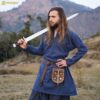Eric The Bold Viking Tunic, Recycled Wool Diamond Twill Trim - 301103WBL 6 Viking Tunic