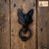 Fox Faced Door Knocker Solid FORGED Iron- 500172 1 Fox Faced Door Knocker : Solid FORGED Iron Victorian, Colonial, Retro, steampunck, Gothic, Baroque Medieval