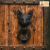 Fox Faced Door Knocker Solid FORGED Iron- 500172 5 Fox Faced Door Knocker : Solid FORGED Iron Victorian, Colonial, Retro, steampunck, Gothic, Baroque Medieval