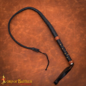 Braided Leather Bull Whip