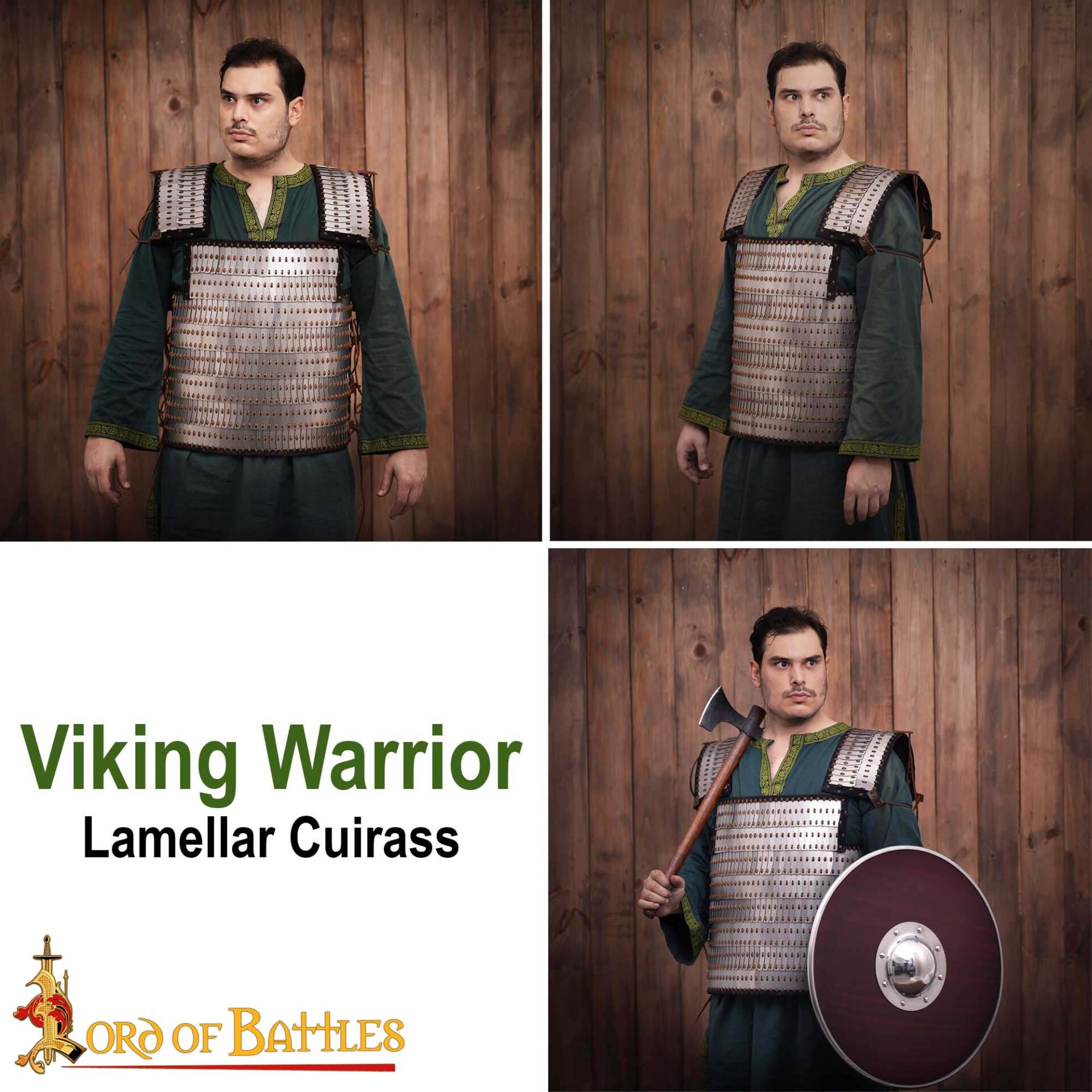 Medieval Lamellar Plate Armor – Riveted Plate Cuirass Medieval Lamellar Plate Armor