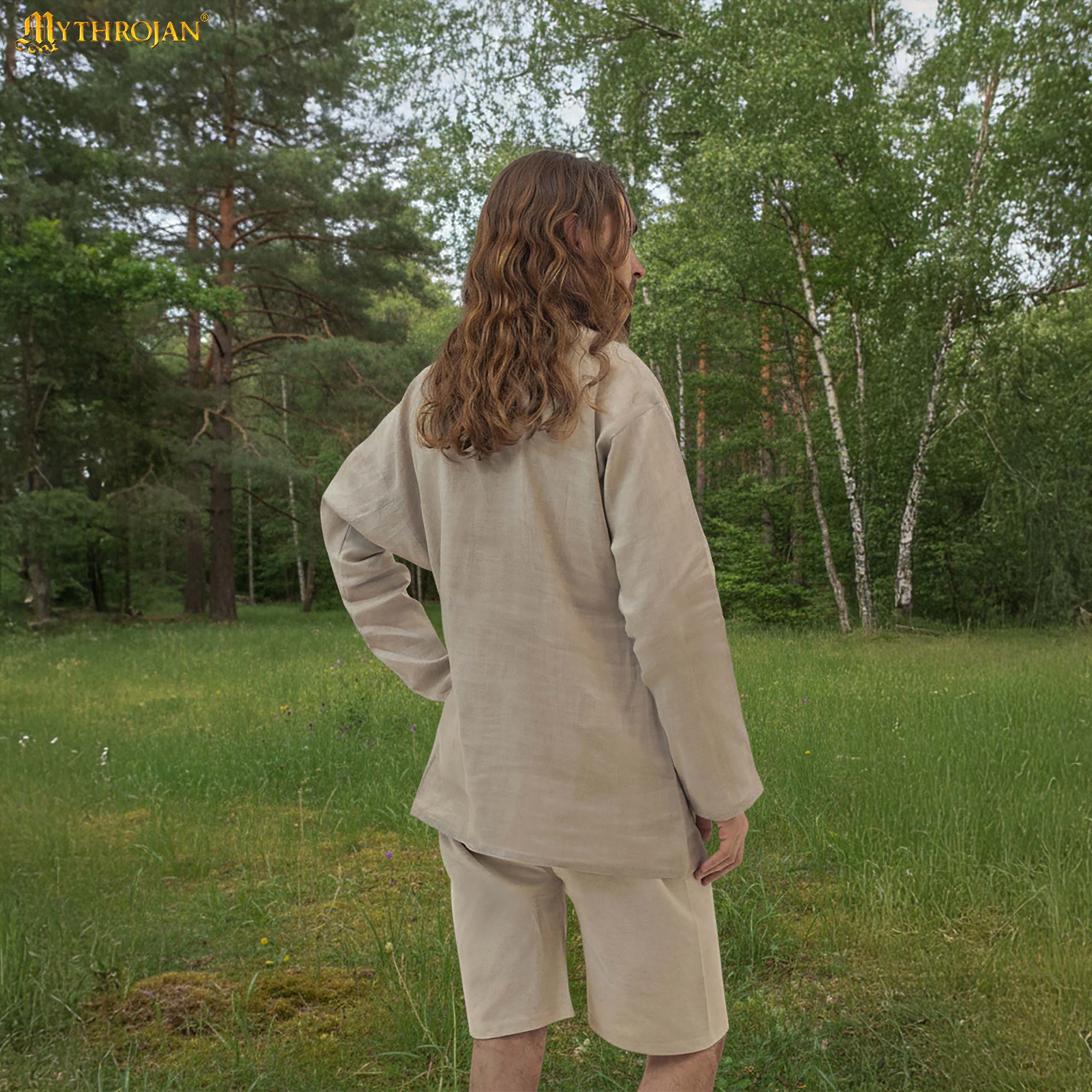 Medieval Linen Shirt Authentic A-Cut Undershirt - 3001114LN 1 Medieval Linen Shirt