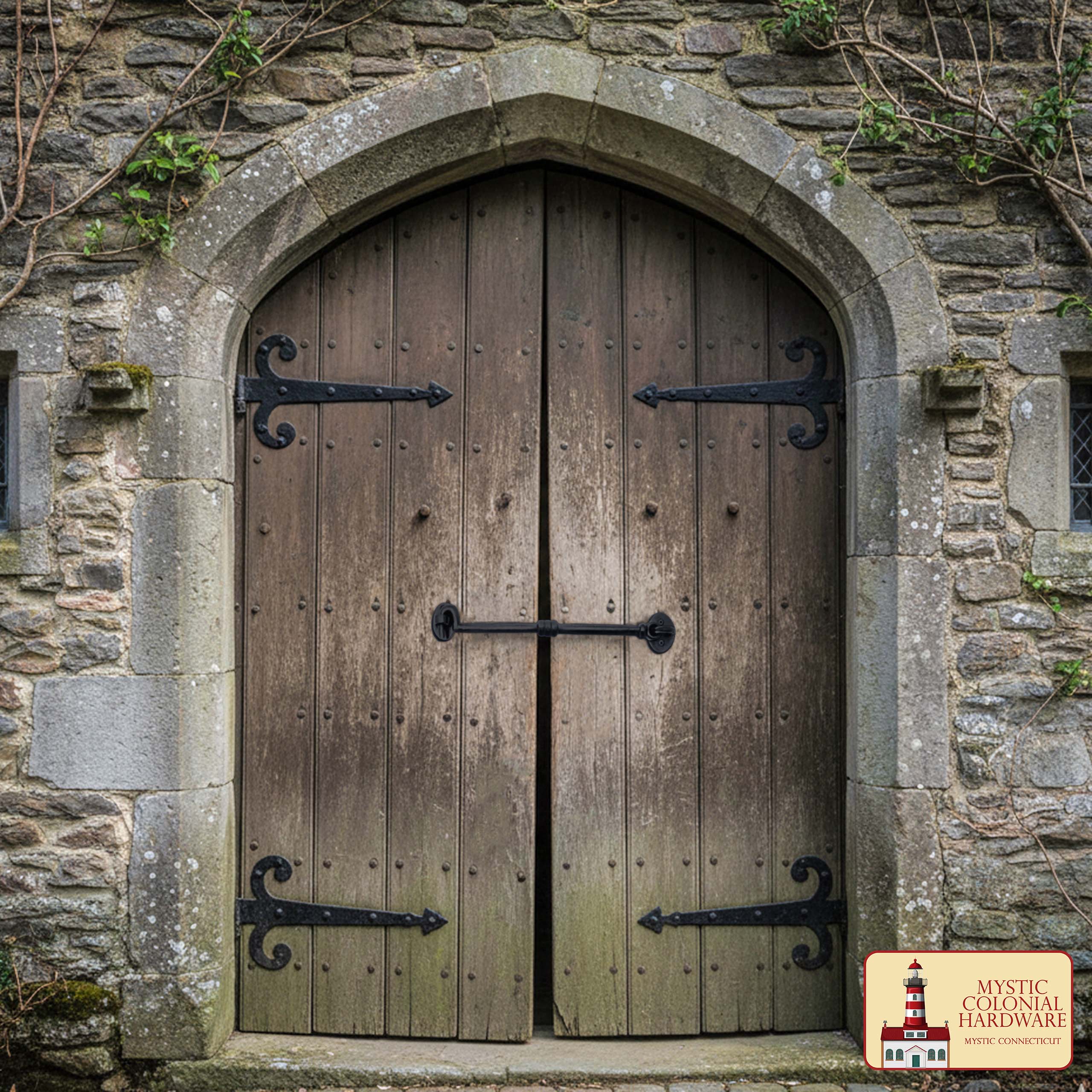 Rustic Cast Iron Hook and Eye Latch - 500247OB-12 5 iron hook and eye latch