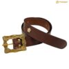 1-DSC00420-3 Medieval Black Leather Belt
