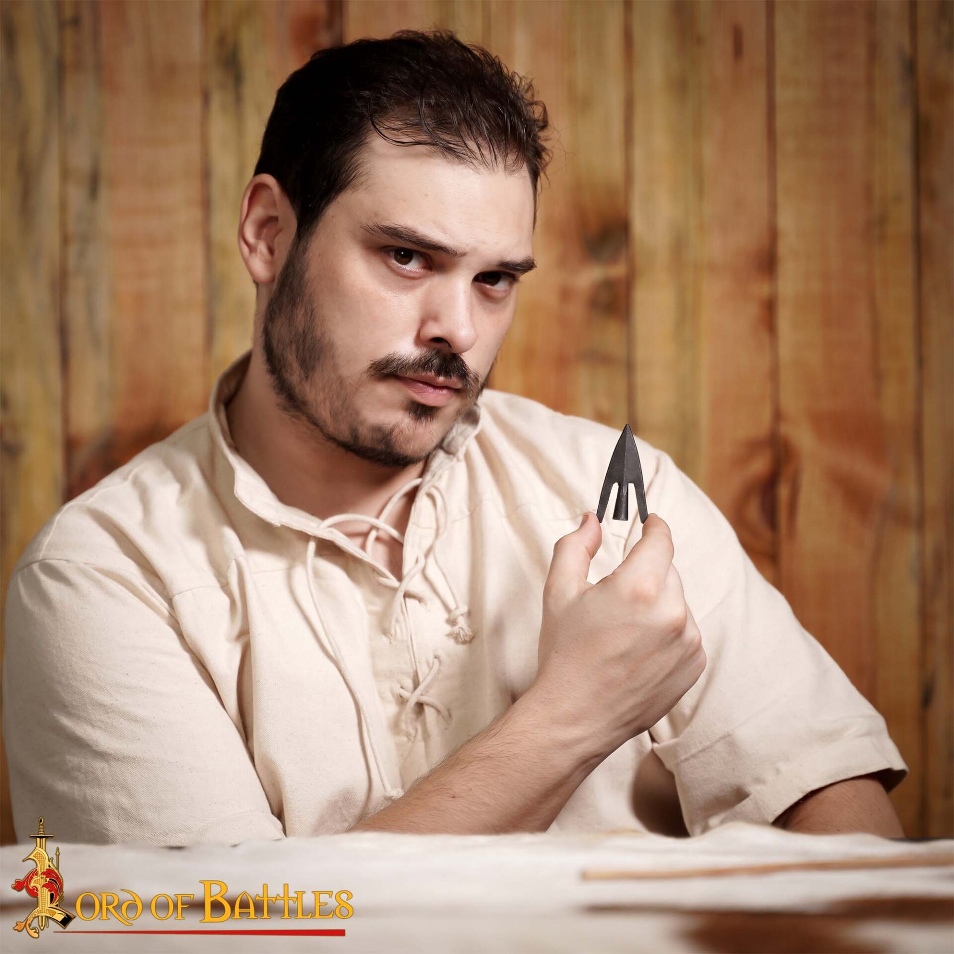 13th Century Hand-Forged Broadhead Arrowhead Medieval Bodkin Style-26004 1 Late Medieval Swallow Tail Hunting Arrowhead with Genuine Leather Sheath