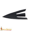 13th Century Hand-Forged Broadhead Arrowhead Medieval Bodkin Style-26004 2 Late Medieval Swallow Tail Hunting Arrowhead with Genuine Leather Sheath
