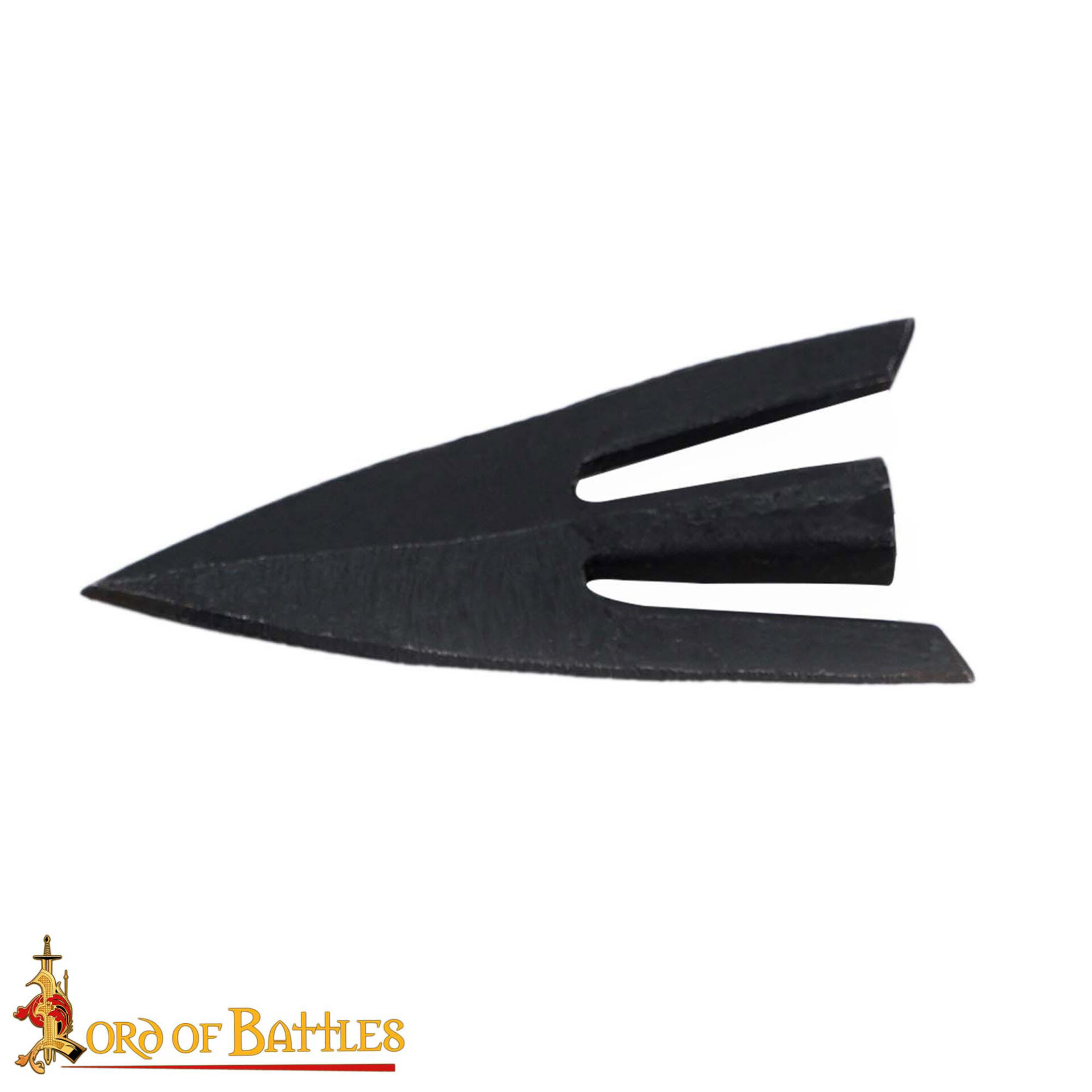 13th Century Hand-Forged Broadhead Arrowhead Medieval Bodkin Style-26004 2 Late Medieval Swallow Tail Hunting Arrowhead with Genuine Leather Sheath
