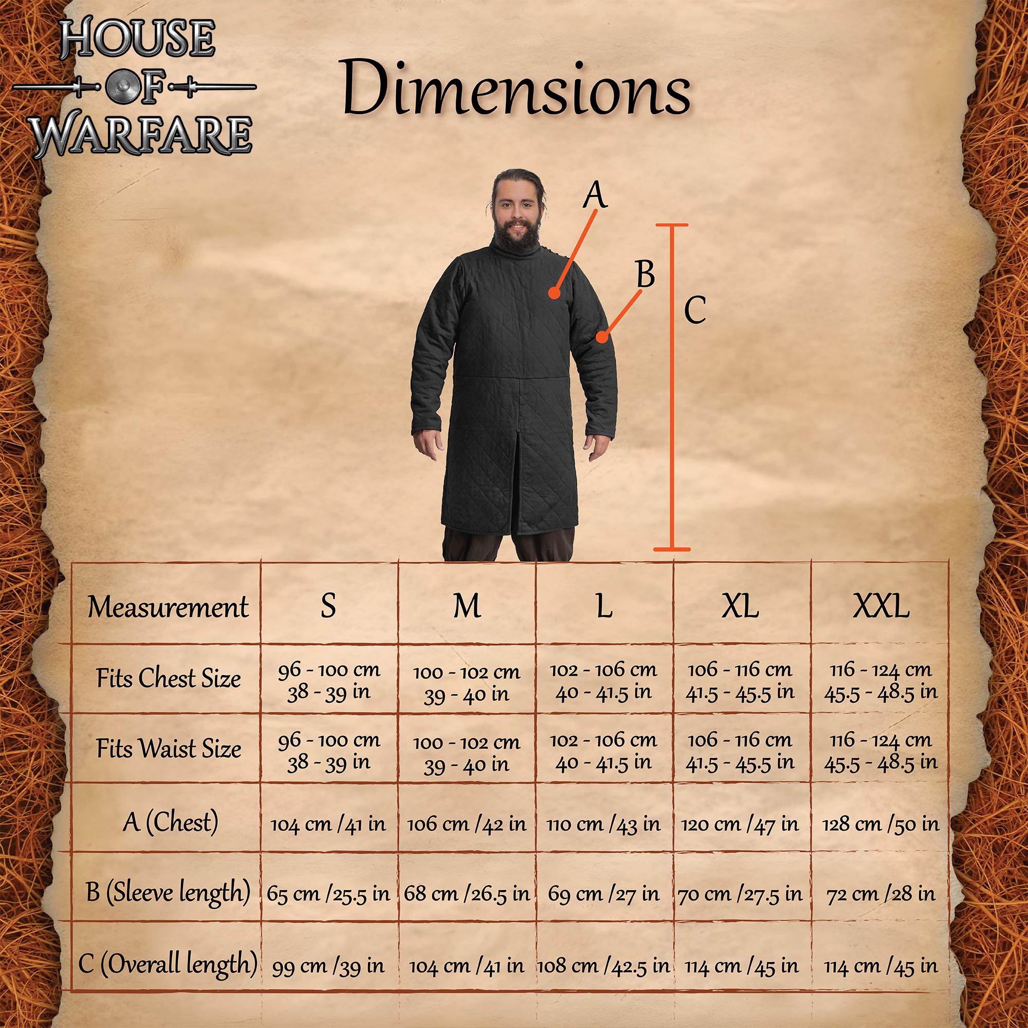 14th Century Medieval Quilted Gambeson-700932BK 2 Gambeson