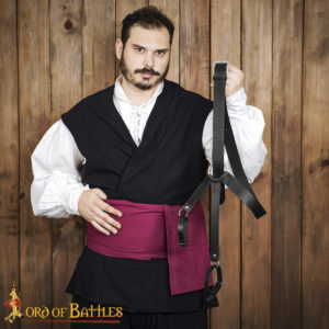 16th Century Renaissance Leather Sword Belt with Frog-26246BK 1 sword Belt