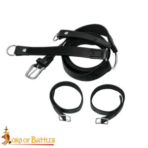 16th Century Renaissance Leather Sword Belt with Frog-26246BK 3 sword Belt