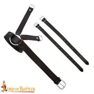 16th Century Renaissance Leather Sword Belt with Frog-26246BK 4 sword Belt