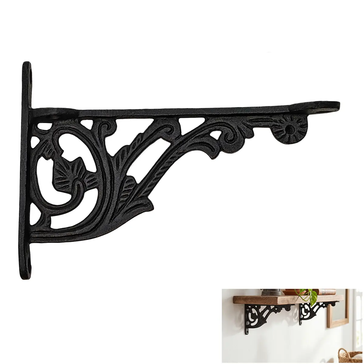 cast iron shelf bracket
