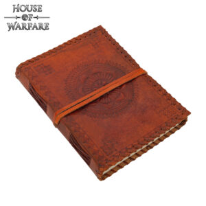 mandala leather journal
