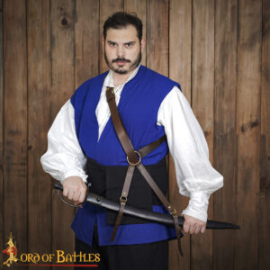 Medieval Leather Sword Belt Baldric-26246CBR sword Belt