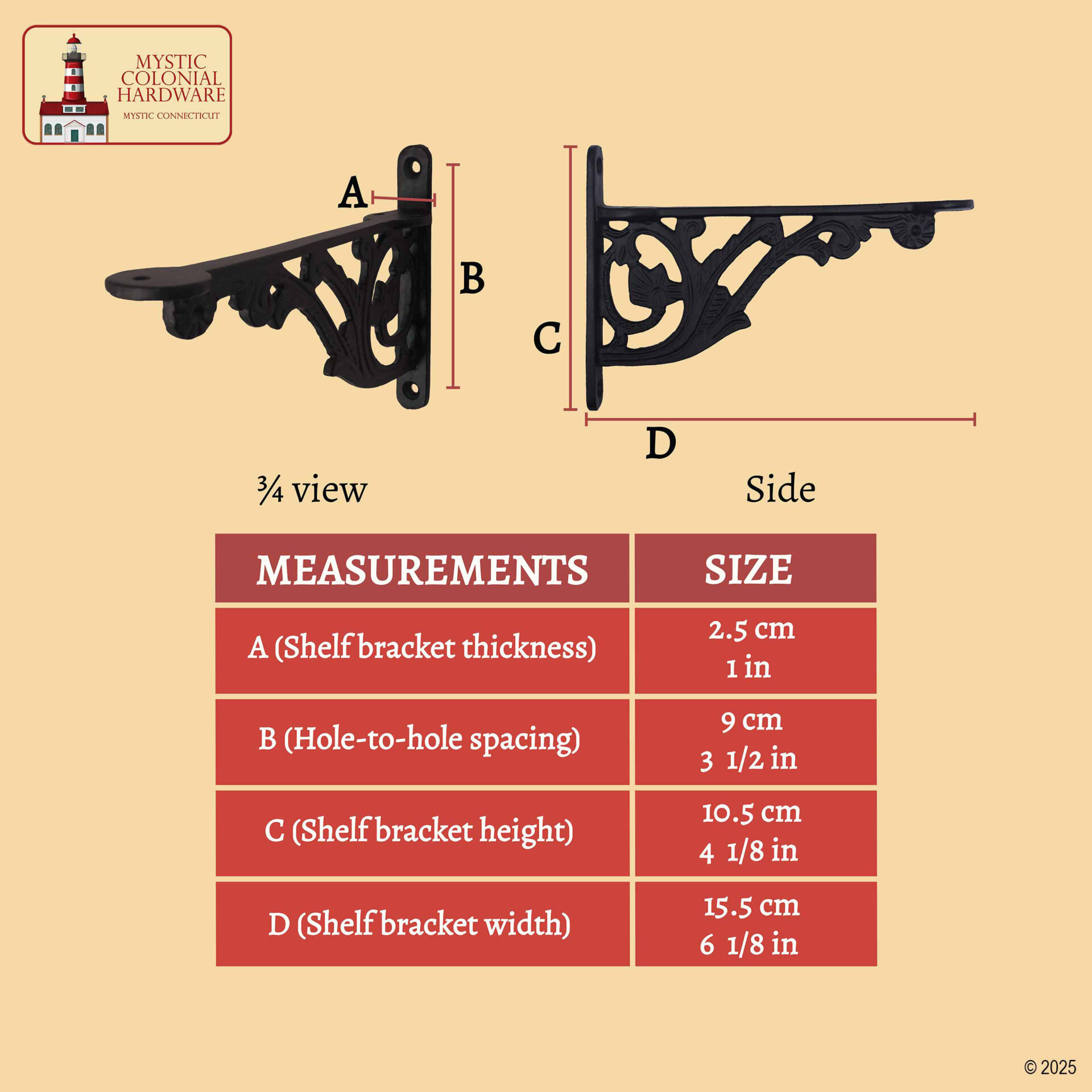 Victorian shelf brackets