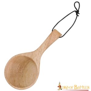 Medieval Guksi Wooden Spoon Handmade from Genuine Wood