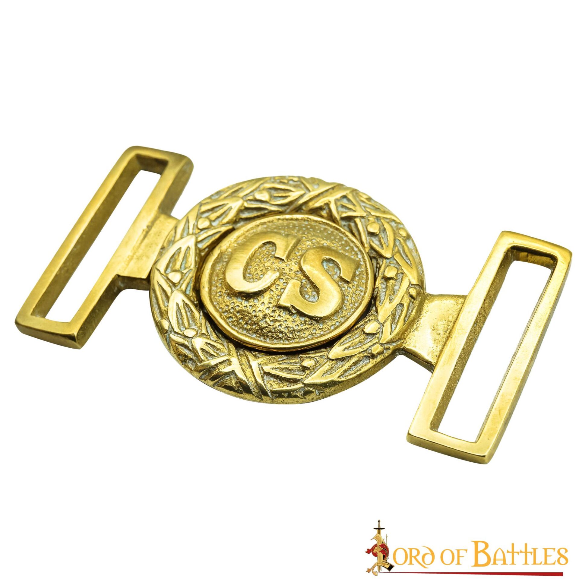 Civil War Confederate Officer Brass Buckle