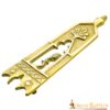 Closed Thistle Pure Solid Brass Belt End