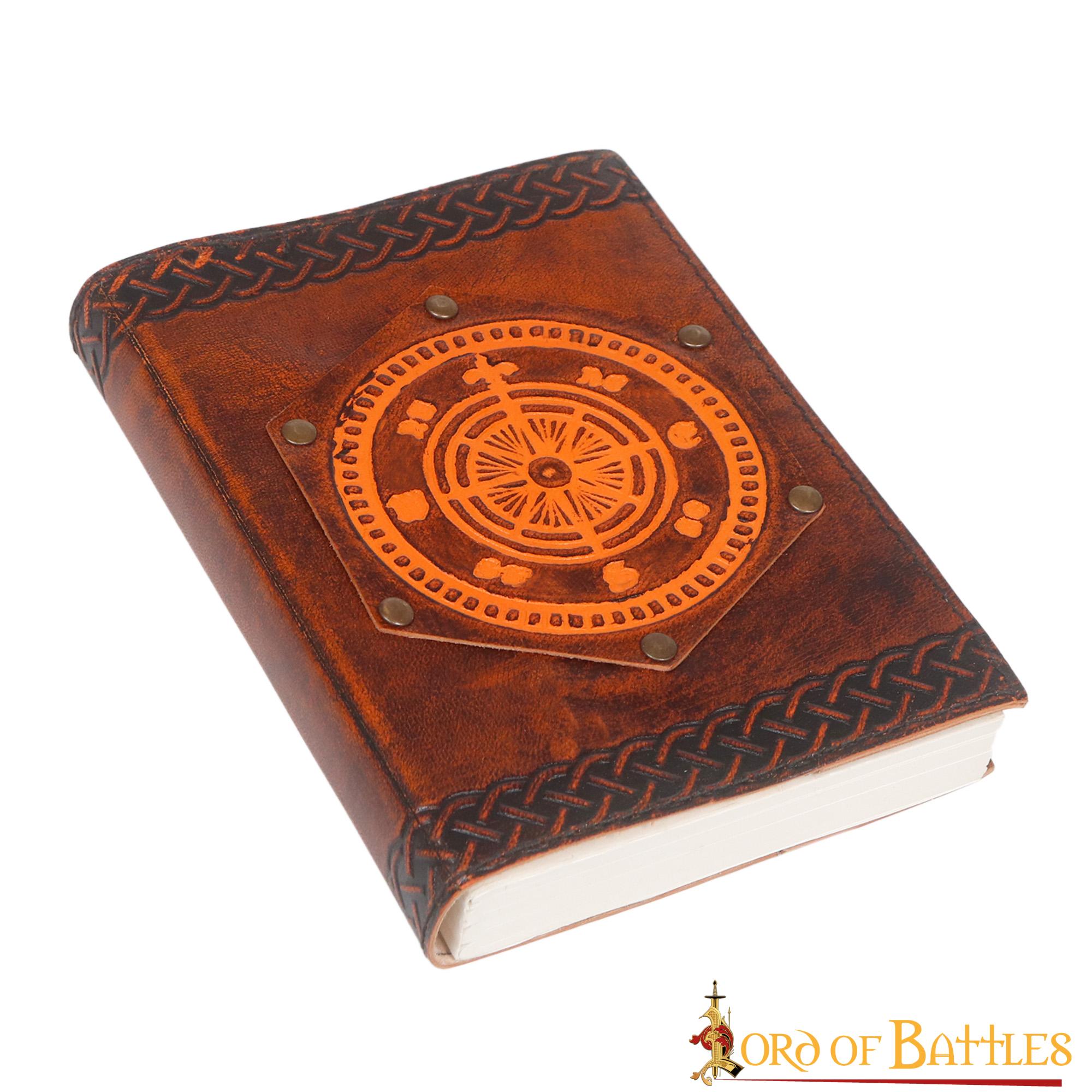 1-36 Fleur de Lis Navigation Compass Journal Handcrafted Real Leather Diary