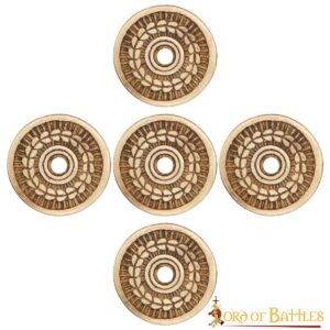 Pure Solid Brass Wreaths Set of 5 Adornments Leather and Clothing Accessory