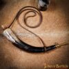 Medieval Viking Gun Powder Horn Functional Genuine Horn Accessory
