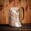 Medieval Viking Horn Tankard Beer Mug Handcrafted Genuine Ox Horn