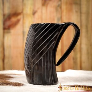 Medieval Viking Horn Tankard Beer Mug Handcrafted Genuine Ox Horn