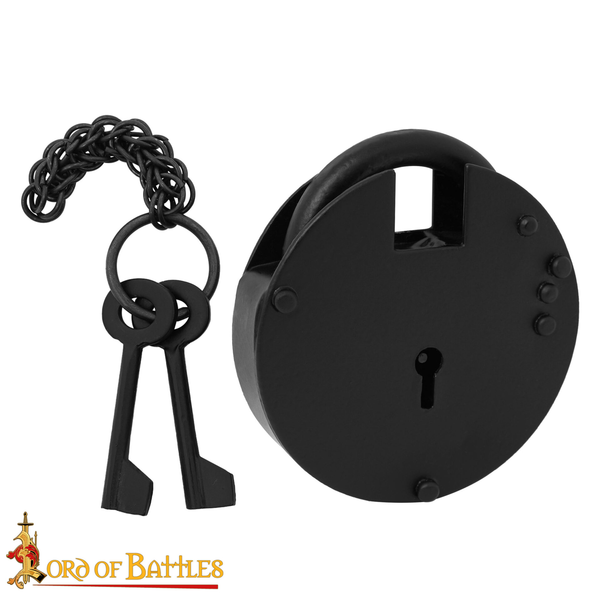 1351BK_1 Iron Padlock