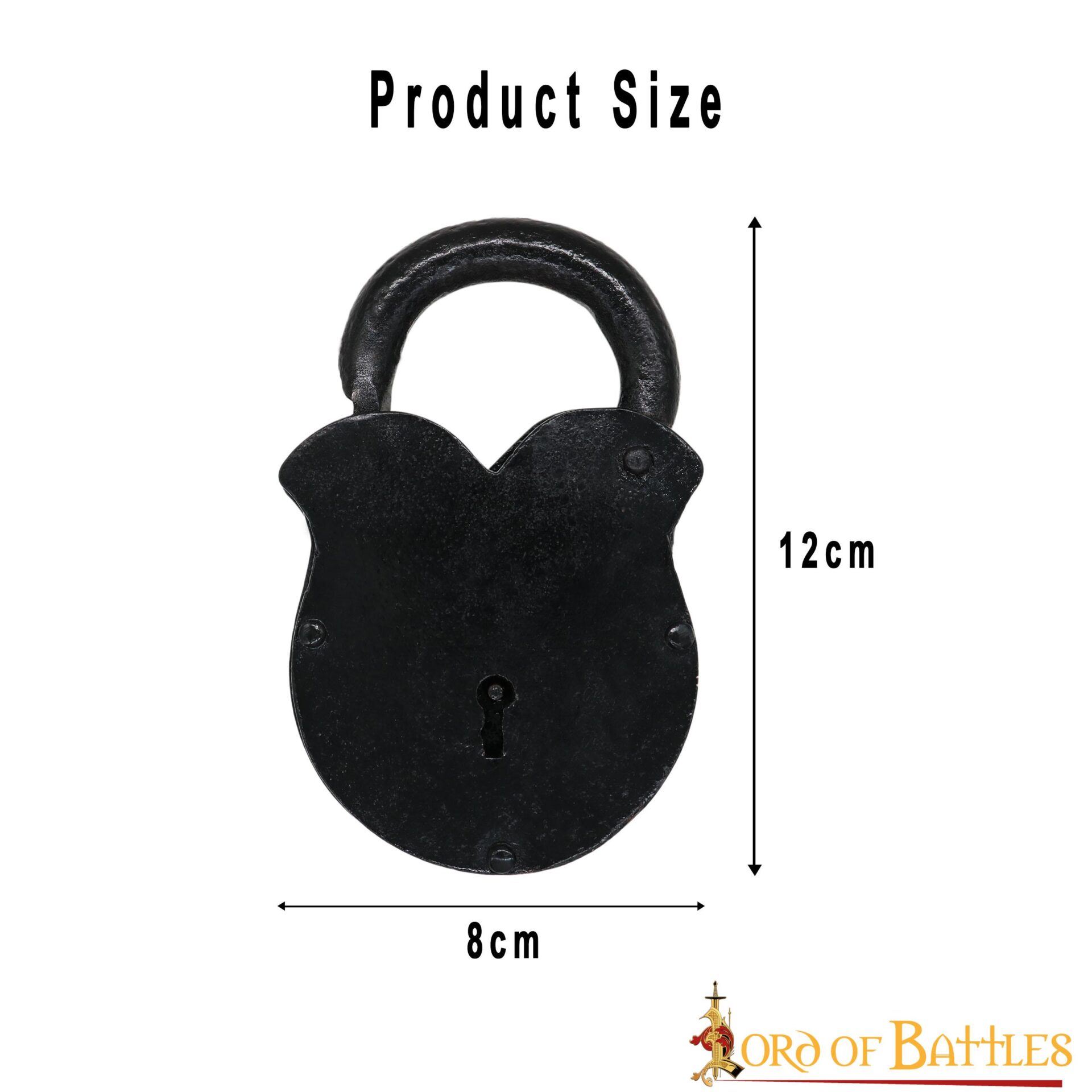 1353BK_3 Iron Padlock