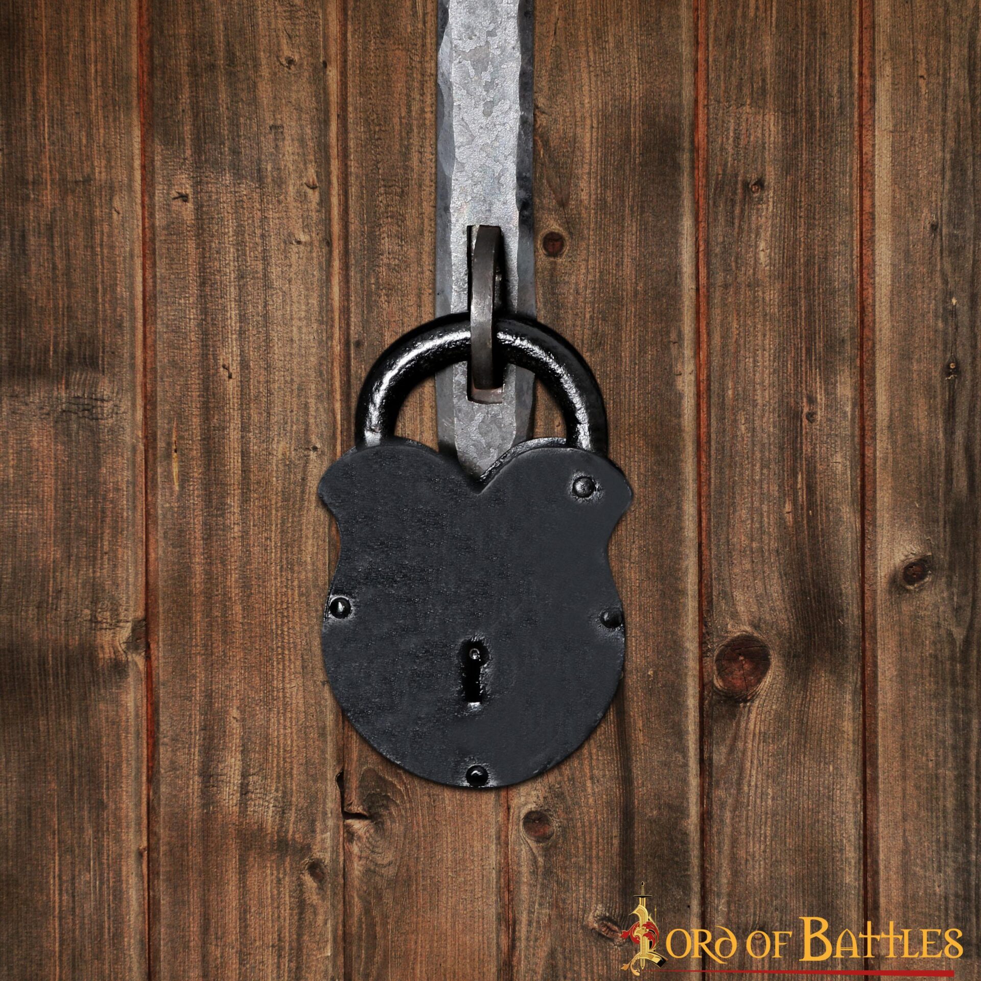 1353BK_4 Iron Padlock