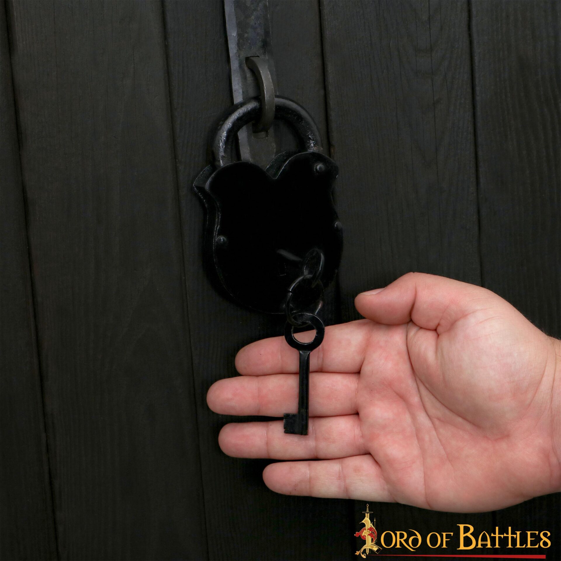 1353BK_5 Iron Padlock