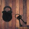 1353BK_6 Iron Padlock