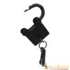 1355BK_1 Treasurer Iron Padlock with Chainmail Keychain and Paired Keys