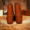 15th Century Medieval Leather Ankle Boots Buckled Footwear-25778 6 Leather Boots