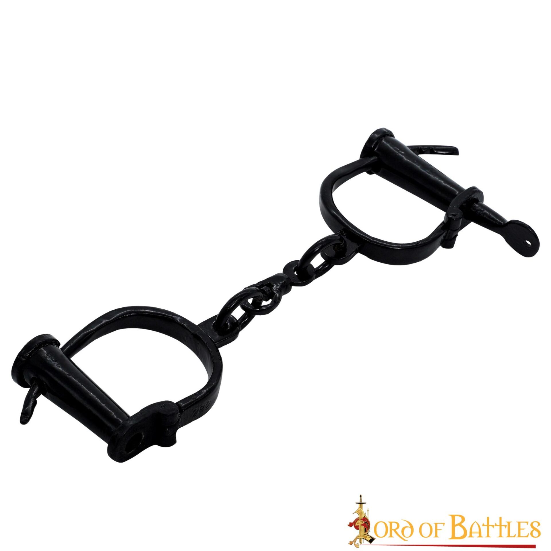 Medieval Shackles Handcuffs Fully Functional Hand Forged from Iron