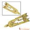 Closed Thistle Pure Solid Brass Belt End