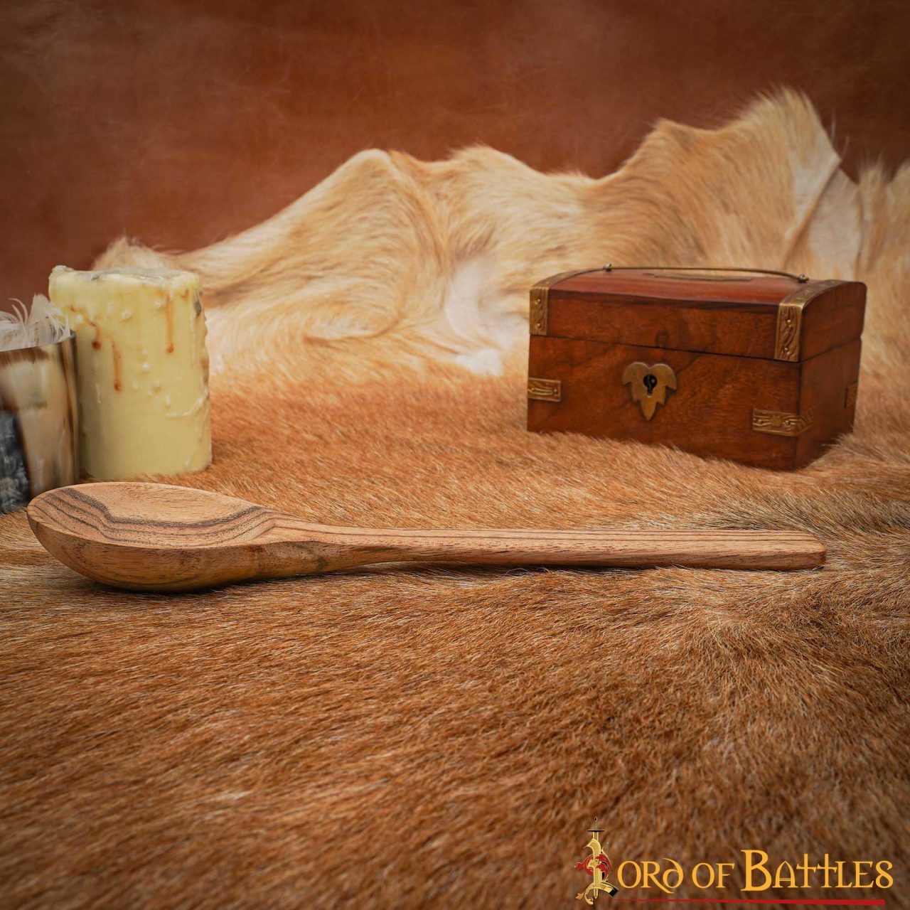 25132_3 Handcrafted Genuine Wooden Spoon / Ladle