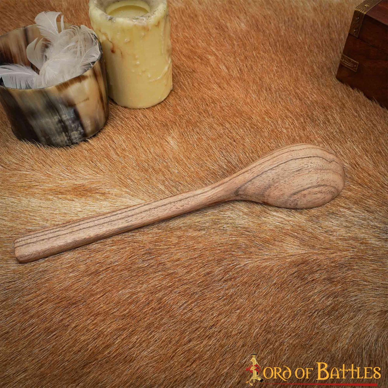 25132_4 Handcrafted Genuine Wooden Spoon / Ladle