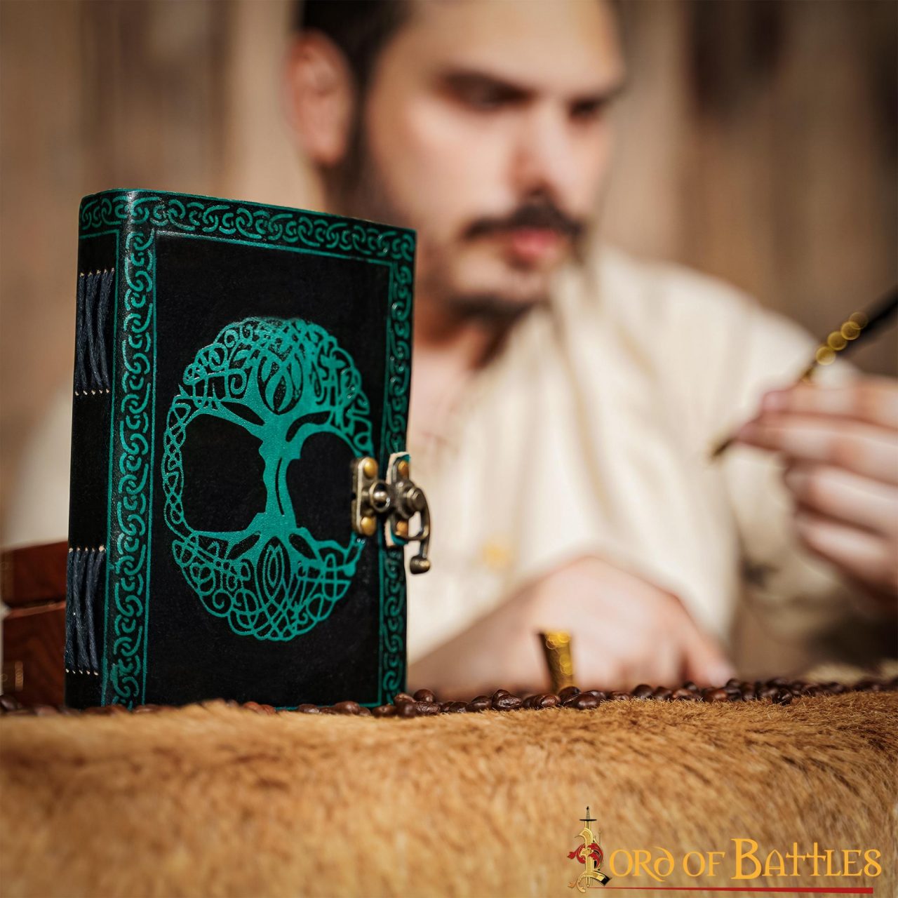 Medieval Tree of Life Journal Handcrafted Real Leather Diary