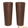 25255CBR_1 Handcrafted Medieval Authentic Leather Bracers Brown