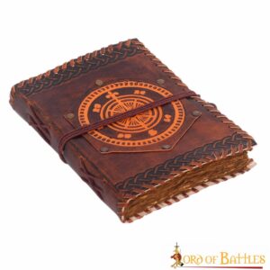 Fleur de Lis Navigation Compass Handcrafted Leather Journal Diary