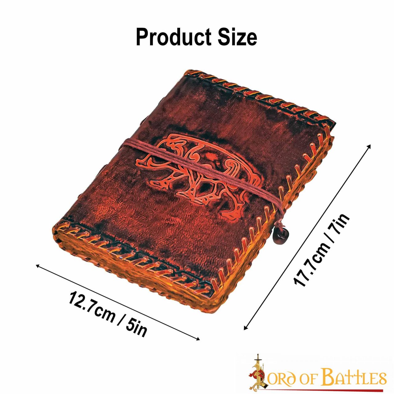 25802_-3 Medieval Leather Journal of the Mercia Kingdom Diary