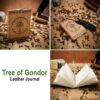 25811_Pattern-2 Tree Of Gondor Leather Journal Real Leather Diary