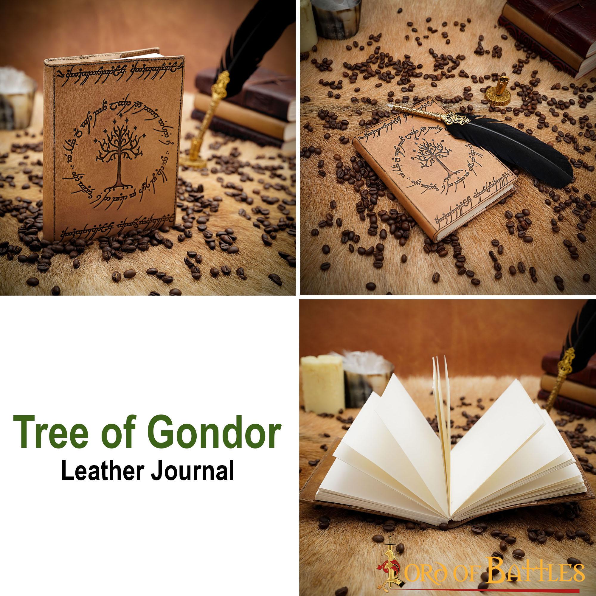 25811_Pattern-2 Tree Of Gondor Leather Journal Real Leather Diary